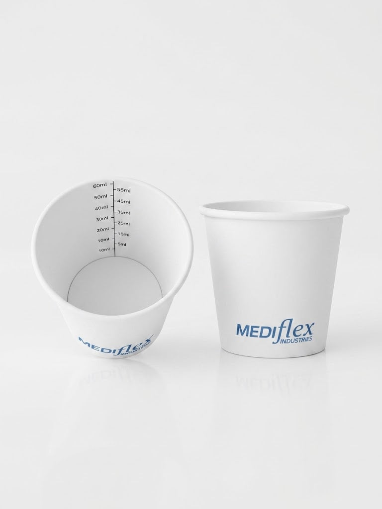 Medicine Cup: Eco-Friendly, Paper, Graduated, 60ML - CTN2000