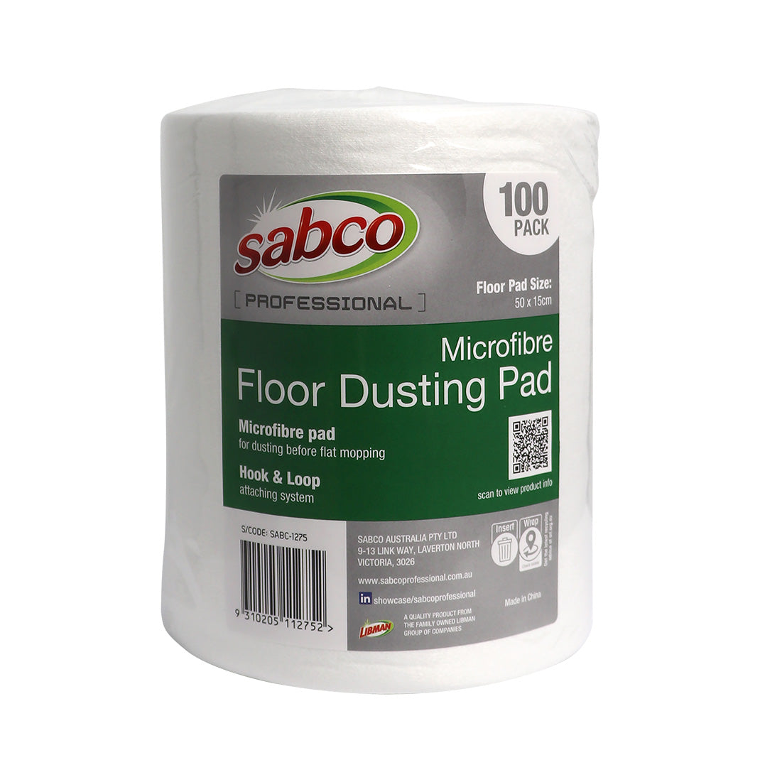 Microfibre Floor Dusting Pad - 50 cm 100 pk – Carton of 12 | Sabco Professional