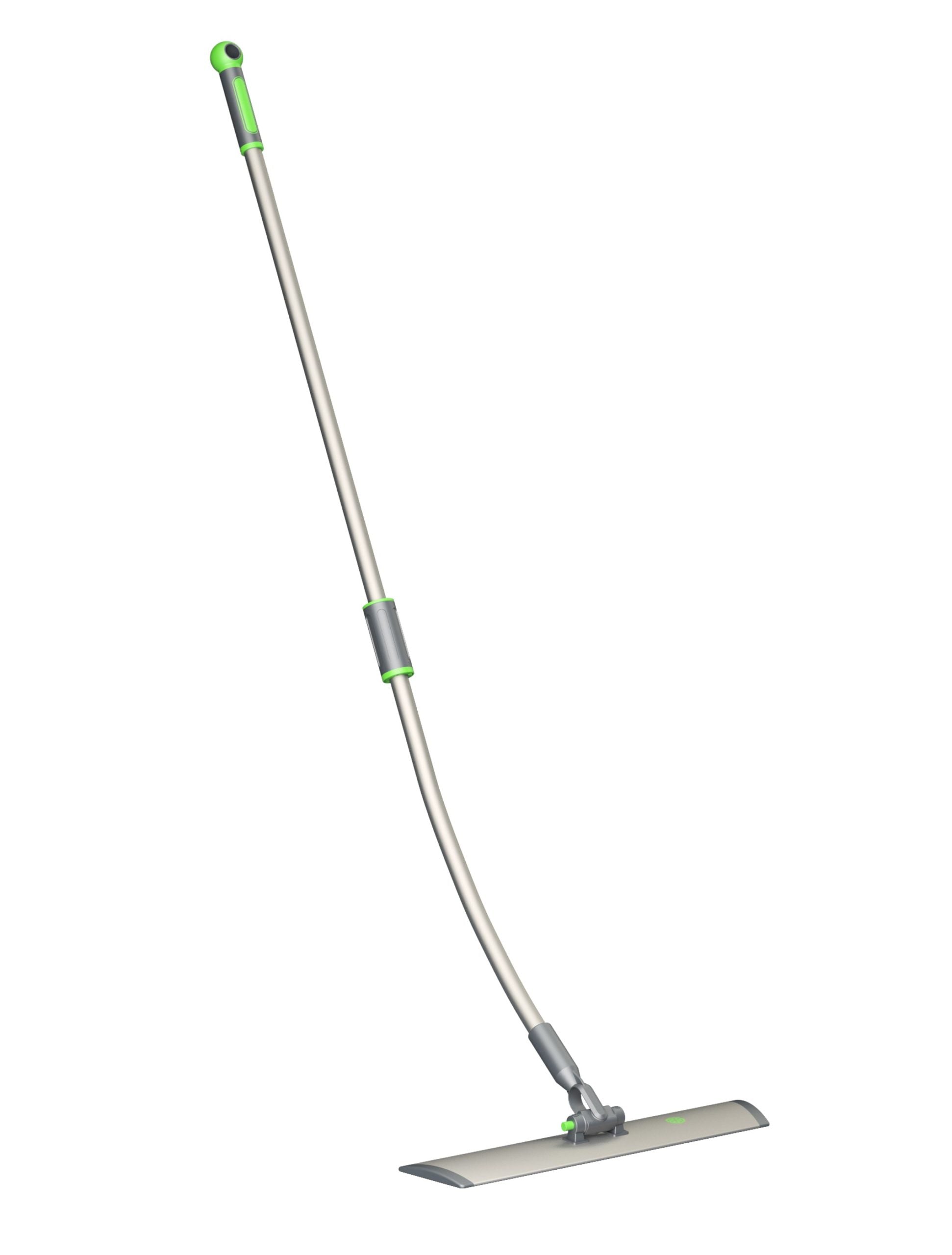 Curvy flat mop complete with telescopic handle and rail base - 40cm – Each | Sabco Professional