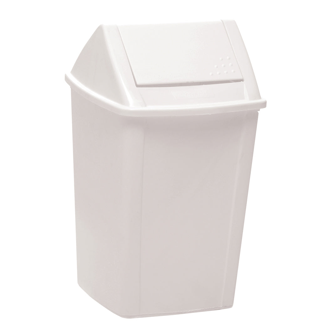 White Swing Top Tidy Bin 30L – Carton of 6 | Sabco Professional
