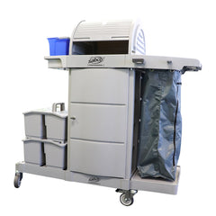 Lockable Janitor Cart with Hood – Each | Sabco Professional