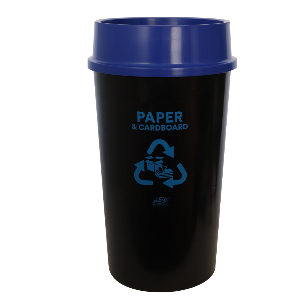 Recycling Station Kit Blue - Paper & Cardboard – Each | Sabco Professional