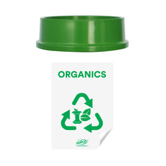 Recycling Lid Green - Organics – Each | Sabco Professional