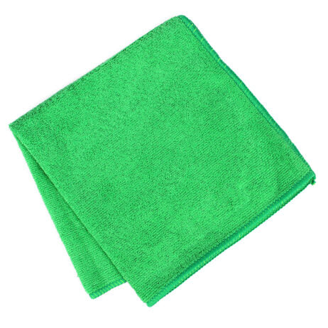 All Purpose Microfibre Cloths  - Green - 40cm x 40cm  - (50 in display box) – Carton of 4 | Sabco Professional