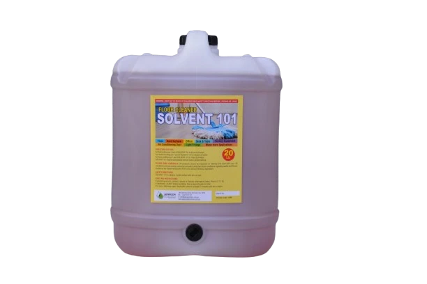 Commercial mop cleaning a tiled floor with Solvent 101 floor cleaner solution