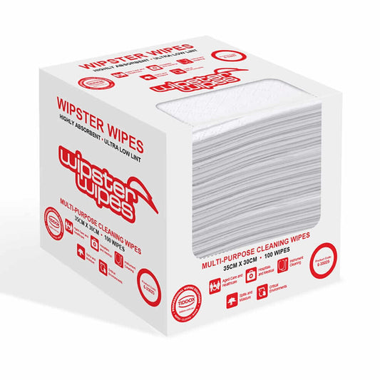 WIPSTER Soft Wipes | 100 pcs | 35cm x 30cm - Box - Eve Zone