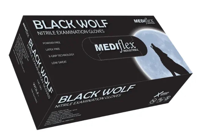 Black Wolf Powder Free Black Nitrile CTN1000