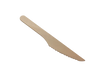 Wooden knife on a white background