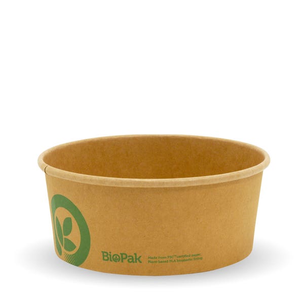 750ml Small Kraft BioBowl - CTN400