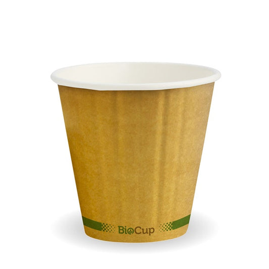 295ml / 8oz (90mm) Kraft Green Stripe Double Wall BioCup 90mm - CTN1000 - Eve Zone