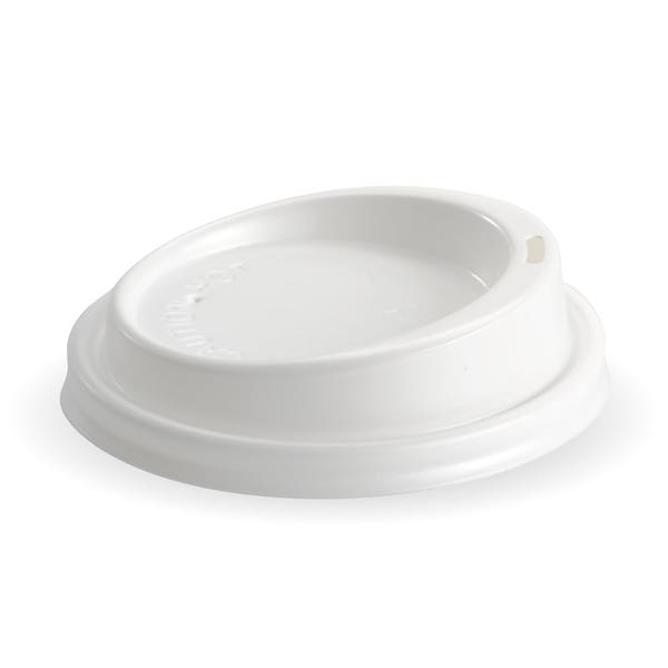 90mm Large White PS BioCup Lid - CTN1000