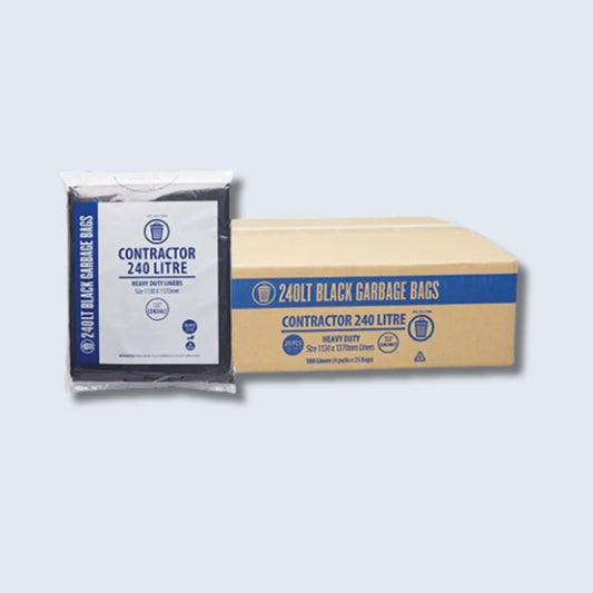 Heavy-Duty Black Garbage Bags – Tear-Resistant Bin Liners for General Waste