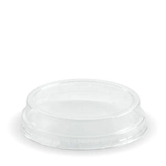 Compostable clear PLA dome lid (no hole) for 60–280 ml cups – Eve zone SKU C76