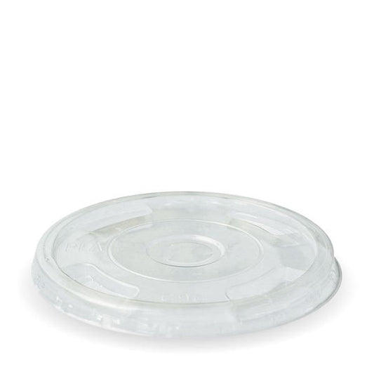 300-700ml Flat Clear BioCup Lid - CTN1000