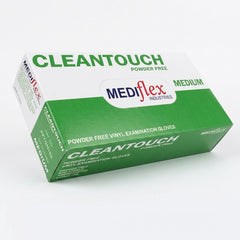 Cleantouch clear vinyl gloves powder free disposable latex free gloves for food handling cleaning and hygiene use