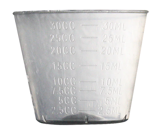 Mediflex Clear Graduated Medicine Cups 30ml Disposable