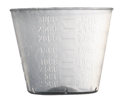 Mediflex Clear Graduated Medicine Cups 30ml Disposable