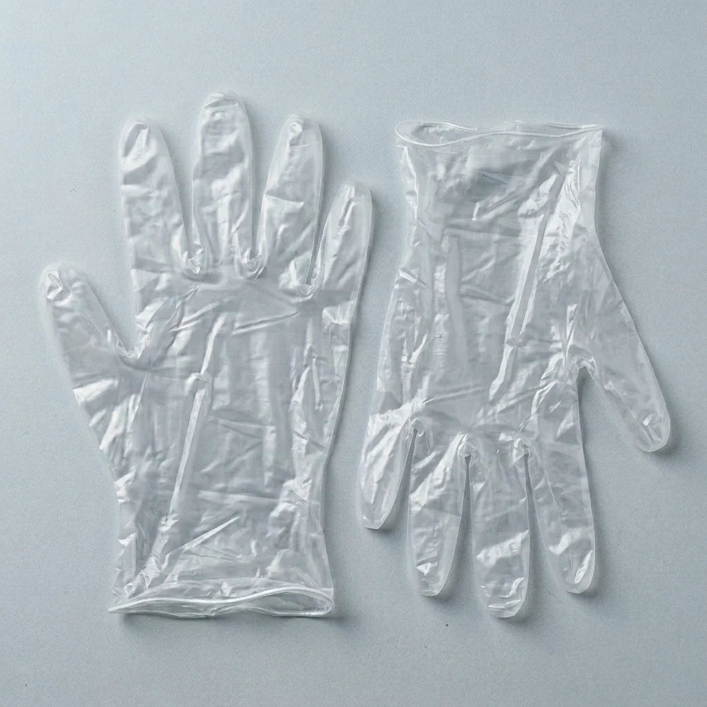 Clear TPE gloves loose fit disposable gloves for food preparation takeaway service and quick use applications