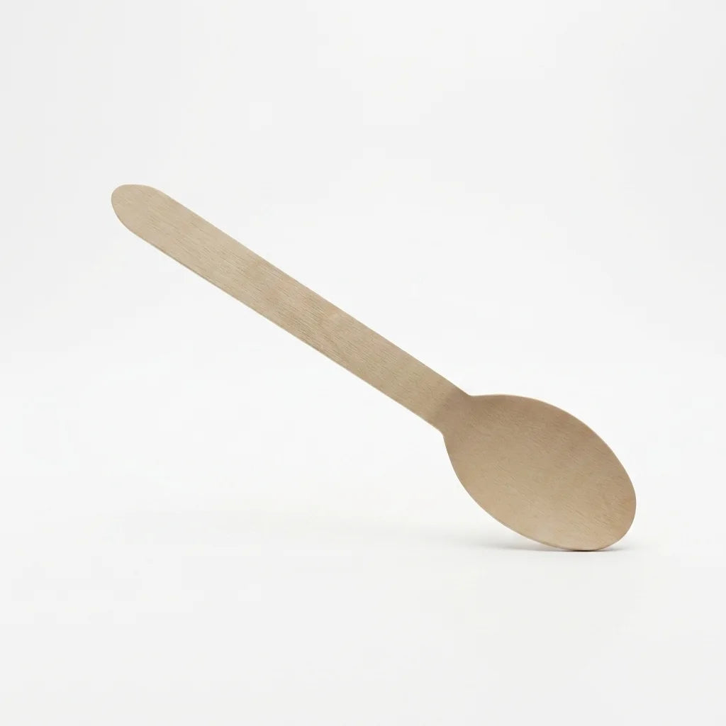 160mm wooden spoon 1000 pcs disposable eco friendly cutlery for takeaway food and catering use