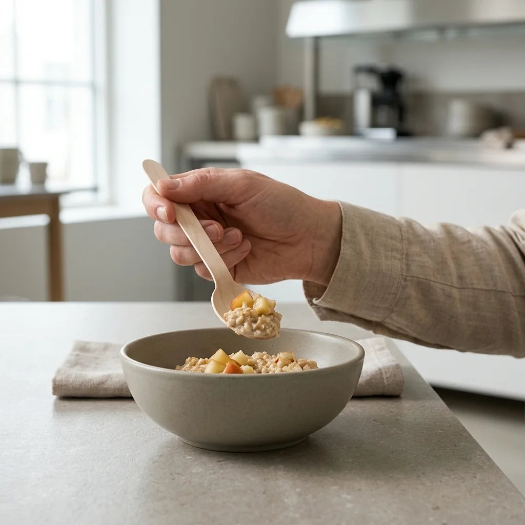 Compostable wooden spoon 160mm bulk 1000 pack biodegradable cutlery for restaurants and food delivery