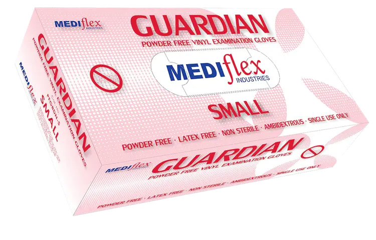 Guardian Powder-Free Vinyl Gloves Latex-Free Food-Safe Australia