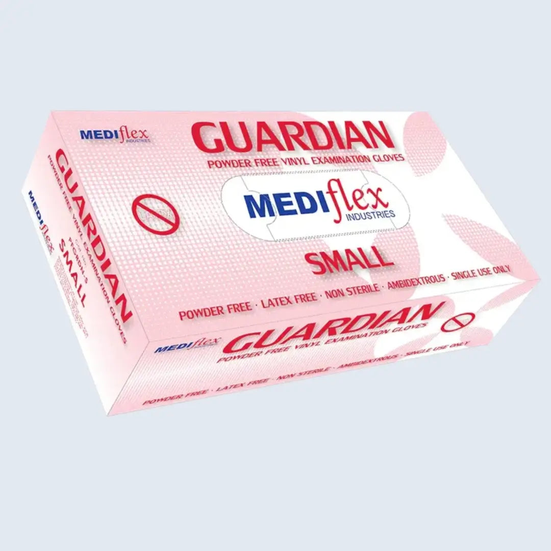 Guardian Powder-Free Vinyl Gloves Latex-Free Food-Safe Australia