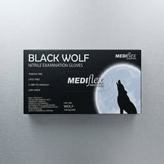 Heavy duty black nitrile gloves chemical resistant disposable gloves for workshops healthcare and cleaning tasks