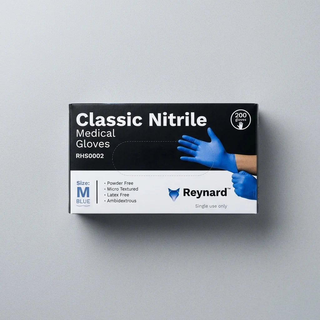 Heavy duty blue nitrile gloves food safe disposable gloves for catering cleaning laboratories and healthcare use