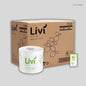 Livi Basics 7008 toilet tissue 2 ply 400 sheets 48 rolls bulk pack for commercial washrooms