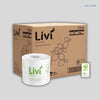 Livi Basics 7008 toilet tissue 2 ply 400 sheets 48 rolls bulk pack for commercial washrooms