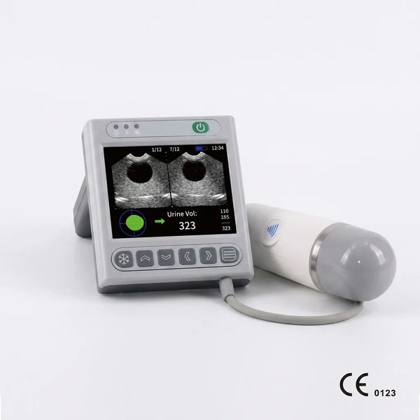 Kaixin BVT02 handheld portable bladder scanner device, compact non-invasive medical ultrasound for clinical volume monitoring.