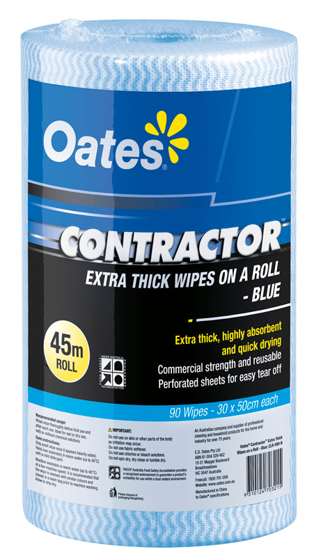 CONTRACTOR EXTRA THICK WIPES ON A ROLL - CTN360 - Eve Zone