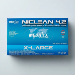 Medical blue nitrile gloves chemical resistant disposable gloves for laboratories catering and cleaning tasks