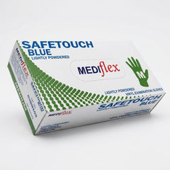 Medical grade blue vinyl gloves lightly powdered disposable gloves for hygiene protection food service and general use