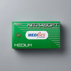Medical nitrile gloves violet blue chemical resistant disposable gloves for clinics catering cleaning and industrial use.