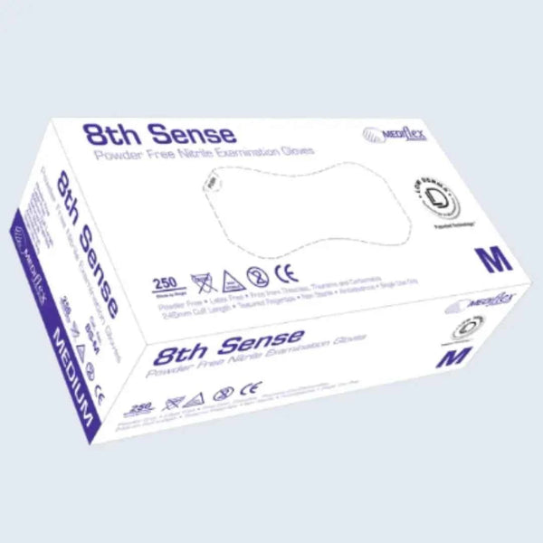 8th Sense Powder Free Nitrile Gloves - CTN2500 - Eve Zone