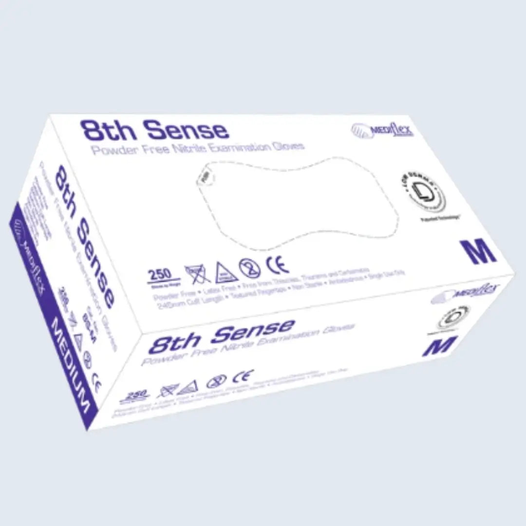 Mediflex 8th Sense Powder-Free Nitrile Gloves for Healthcare Australia