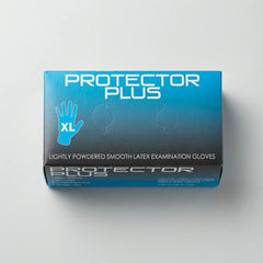 Mediflex latex gloves lightly powdered smooth fit flexible disposable gloves for clinics cleaning and general purpose use