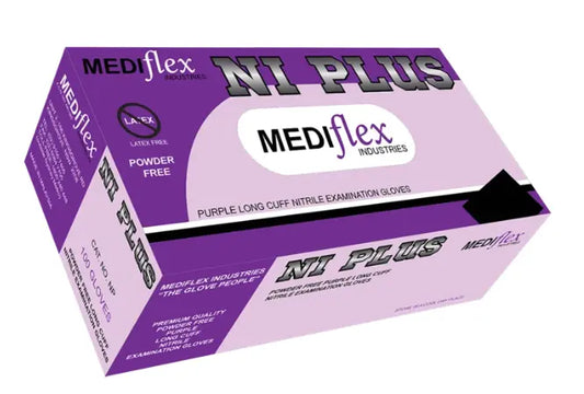 Ni-Plus Nitrile Gloves- Purple - CTN1000