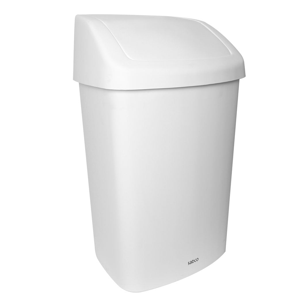White Rubbish Bin 50L – Carton of 6 | Sabco Professional