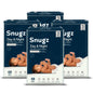 Three packages of Snugz Day & Night nappies on a white background