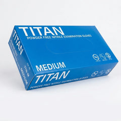 Titan nitrile gloves powder free latex free disposable gloves for food handling healthcare and cleaning use