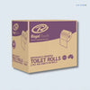 Toilet paper roll 2 ply 48 rolls bulk pack soft and strong tissue for commercial washrooms