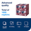 Tork Dinner Napkins -2-Ply, 1/4 Fold, 12CTN