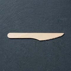 Wooden knife 1000 pcs disposable eco friendly cutlery for takeaway food and catering use