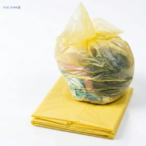 Yellow soluble seam laundry bags for infectious linen and healthcare laundry handling