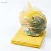 Yellow soluble seam laundry bags for infectious linen and healthcare laundry handling